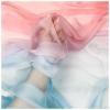 Chiffon Fabric by The Yard Gradient Printed Chiffon Fabric 150cm Wide Sold by The Meter for Skirt Shirts Clothing Handmade(Color:ice Melting Gradient) view 1