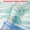 Chiffon Fabric by The Yard Gradient Printed Chiffon Fabric 150cm Wide Sold by The Meter for Skirt Shirts Clothing Handmade(Color:ice Melting Gradient) view 2