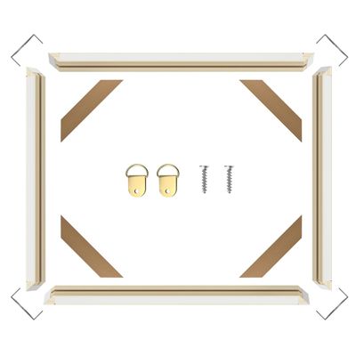 DIY Wood Canvas Stretcher Bars Kit 10" x 10", 1.25 Depth Gallery Wrapped Canvas Frame Kit for Oil Painting, Prints, Sturdy Wooden Frame for Wall Art, Easy Assembly, Made in USA