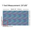 Sea Mermaid Scale Upholstery Fabric for Chairs, Ocean Fish Scales Outdoor Fabric By The Yard, Marine Life Sealife Purplr Green Ombre Decorative Fabric for Upholstery and Home DIY Projects, 10 Yards view 2