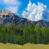 Rocky Mountain Fall Model Railroad Backdrop (HO Scale) view 3