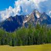 Rocky Mountain Fall Model Railroad Backdrop (HO Scale) view 4
