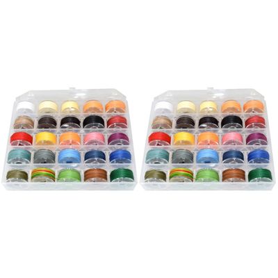 VICASKY Colors Round Waxed Thread Waxed Coated Cords Stitching Cord for DIY Leather Craft High Saturation Round Wax Line Storage Box Included