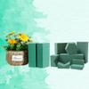 KRE 8 Piece Gentle Grip Green Foam Floral Blocks for Silk or Dried Flowers Winter Spring Summer Fall view 2
