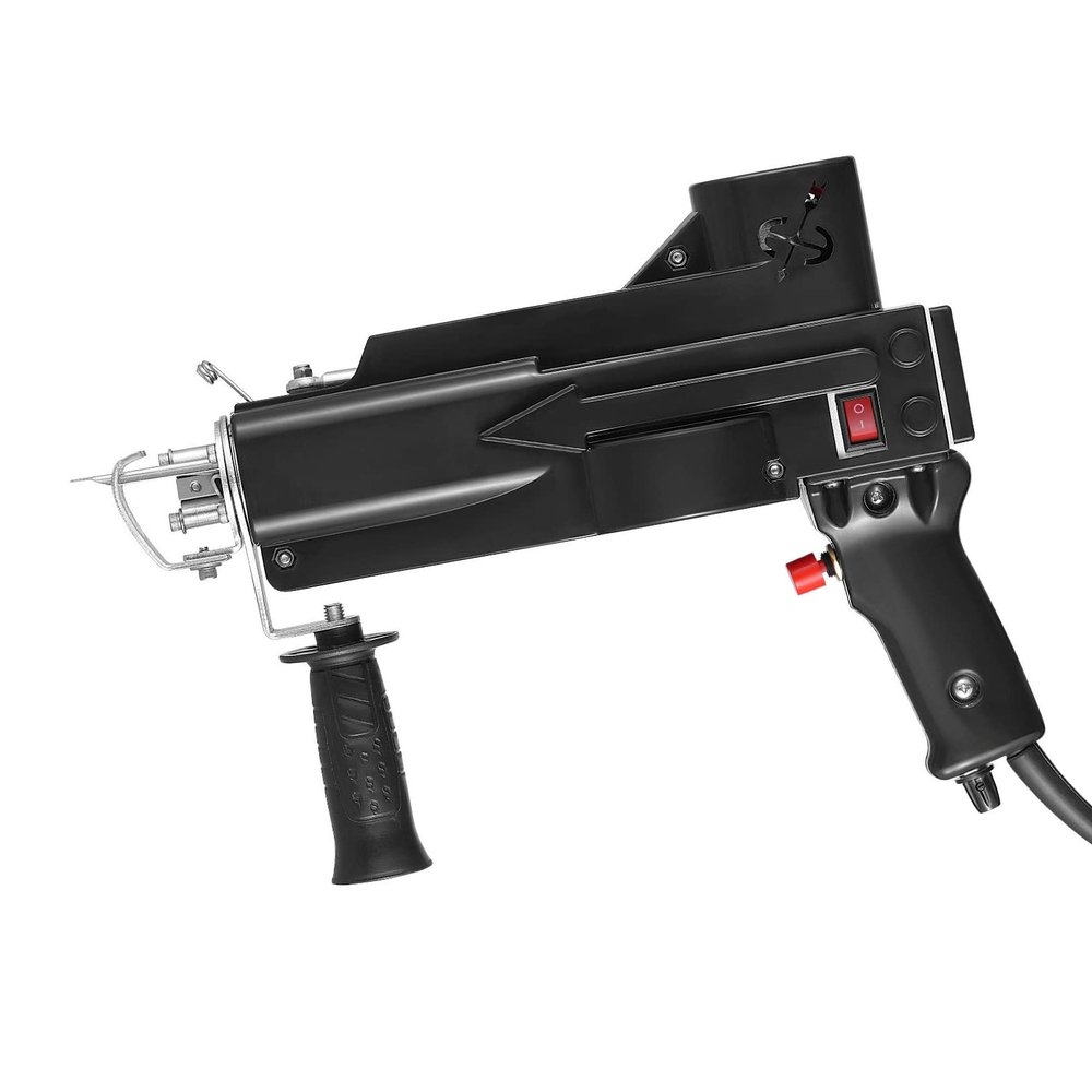 Tufting Gun 2 in 1 Upgrade Electric Tufting Gun Carpet Weaving Flocking Knitting Machine Cut/Loop Pile All Inclusive (Black)