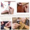LEREATI 0.8mm Waxed Thread for Leather Sewing, 284 Yards, 150D Flat Wax String, Waxed Cord for Bracelet Making, Bookbinding, Shoe Repairing, Leather Projects, DIY Crafts (Brown) view 4