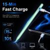 HATOKU Stylus Pen for iPad 2018-2026, 15 Mins Fast Charging Pencil 1st Gen with Tilt & Palm Rejection Digital Pens Stylus Pens for iPad 6-11, Air 3/4/5/M2/M3, Mini 5/6/7, Pro 11"/12.9"/M4 M5 (Green) view 2