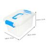 Zerodeko 5pcs Handheld Storage Box Desktop Organizer for Toys Accessories Lightweight Material Lid for Bathroom Bedroom Use view 2