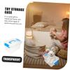 Zerodeko 5pcs Handheld Storage Box Desktop Organizer for Toys Accessories Lightweight Material Lid for Bathroom Bedroom Use view 3