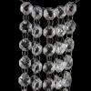 10 Meters Acrylic Glass Clear Garland Strand with Silver Rings Hanging Bead Curtain Chains Wedding Decor view 2