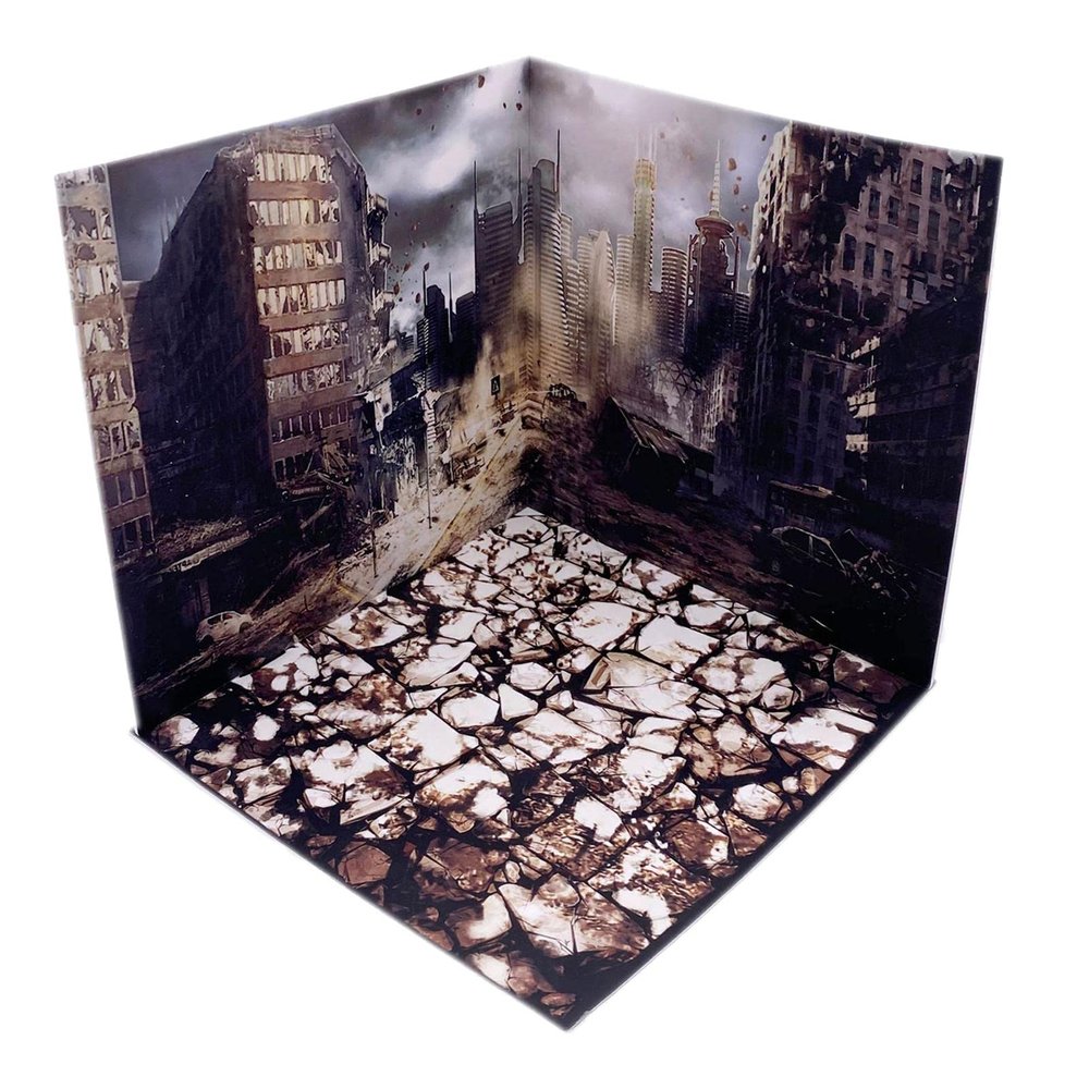 Almencla 1/12 Backdrop Scene Model Diorama Simulation Layout Scene Background Collection Photo Board, Debris