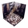 Almencla 1/12 Backdrop Scene Model Diorama Simulation Layout Scene Background Collection Photo Board, Debris view 4