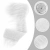 Lusofie Shaggy Plush Faux Fur Fabric Precut Strips 2x60inch White Fur Fluffy Fuzzy Craft Fur for Gnomes Beard Santa Claus Hair Dwarf Cosplay Costume DIY Craft Christmas Decoration view 3