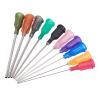 BENECREAT 80PCS 10 Different Gauge Blunt Tip Needles Dispensing Needles 55.5x7.5mm with Plastic Cotainer for Refilling E-Liquid Ink, and Rhinestones Crafts view 1