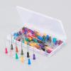 BENECREAT 80PCS 10 Different Gauge Blunt Tip Needles Dispensing Needles 55.5x7.5mm with Plastic Cotainer for Refilling E-Liquid Ink, and Rhinestones Crafts view 2