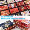 30Pcs 8 x 10 Inch Fat Quarters Cotton Fabric Bundle Squares Patchwork, Japanese Style Printed Cotton Wrapping Cloth Quilting Fabric Bundles for DIY Patchwork Sewing view 4