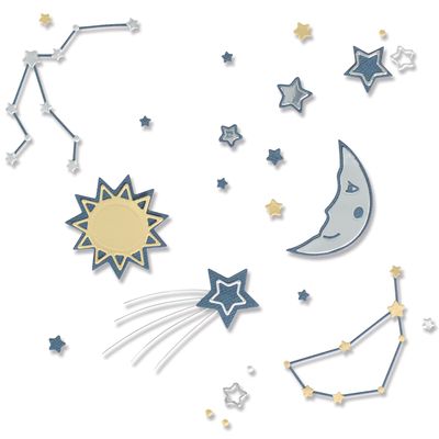 Sizzix Thinlits Die Set 12PK Night Light by Jennifer Ogborn | 666021 | Chapter 4 2022