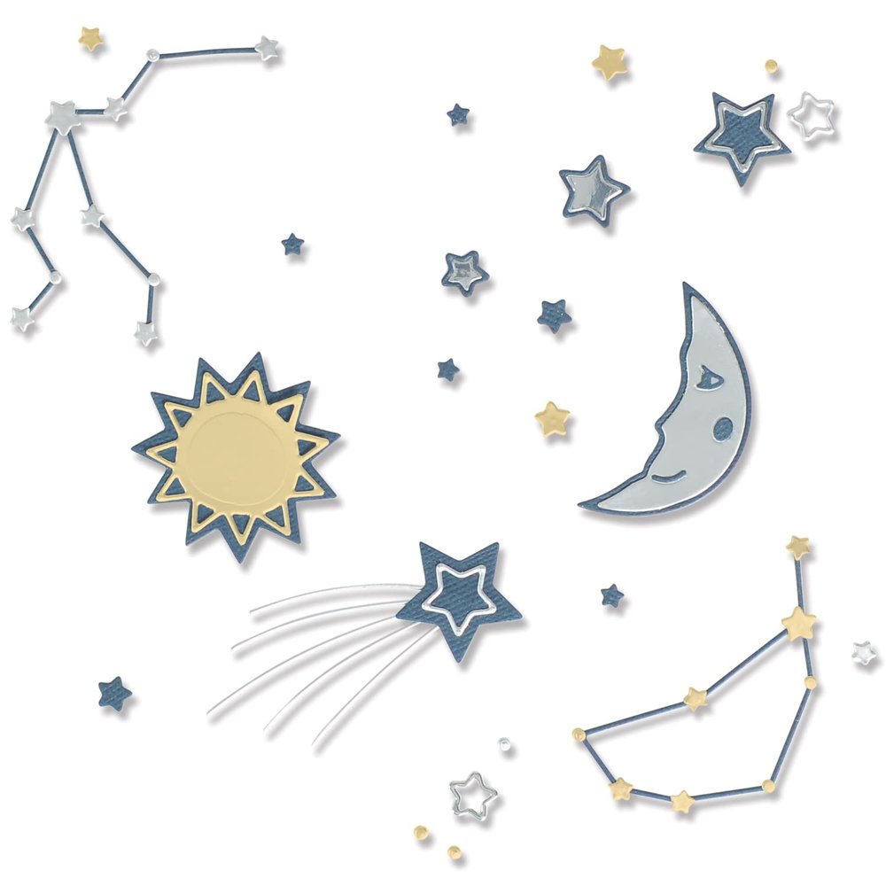 Sizzix Thinlits Die Set 12PK Night Light by Jennifer Ogborn | 666021 | Chapter 4 2022