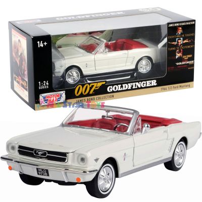 Motor Max 1964 Ford Mustang Convertible, James Bond 79852WWT - 1/24 Scale Diecast Model Toy Car