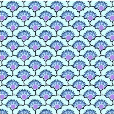 Quilting Treasures - Madelyn - Blue - Scallop - 29095-B - 016542354747