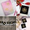OLYCRAFT 9pcs Self Adhesive Golden Brass Stickers Metal Stickers Fireworks Pattern Sticker Resin Art Epoxy Sticker for Scrapbooking Phone & Water Bottle Decoration 1.6x1.6 inch view 4