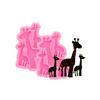 AMZTOART Super Glossy Giraffe Family Resin Mold DIY Keychain Art Silicone Crafting Molds with Epoxy view 1