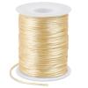 LEREATI 1.5mm Nylon Cord 328 Feet Satin Cord Nylon String for Bracelets, Bracelet Thread Bead String for Jewelry Making, Necklace, Chinese Knotting, Beading, DIY Crafts (Beige) view 1