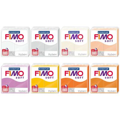 FIMO Soft & Effect Polymer Oven Modelling Clay - 57g - Set of 8 - The Easter Bunny Collection