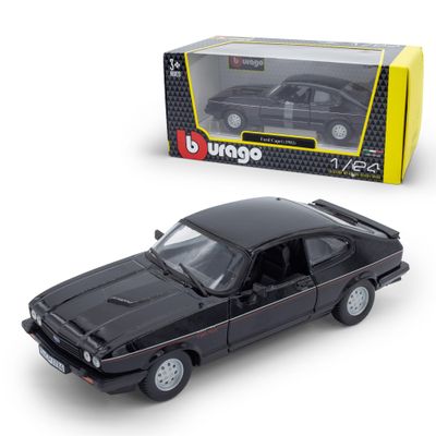 Bburago B18-21093BK Die-Cast Ford Capri Collecticly Car-1:24 Scale (1982), Assorted Colours