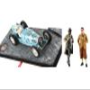 Bugatti T59 #8 Dreyfus 3rd Place Monaco GP (1934) with Driver Mounted & Etorre & Jean Bugatti Figures 1/18 Models by Le Mans Miniatures FLM 1800028 M view 1