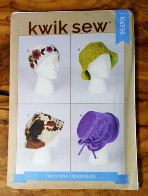 Kwik Sew Pattern K4334 Misses' Hats and Headband