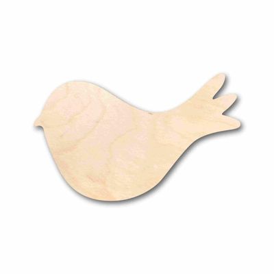 Unfinished Wood Bird Cute Craft Silhouette Craft up to 46" DIY 14" / 1/2"
