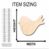 Unfinished Wood Bird Cute Craft Silhouette Craft up to 46" DIY 14" / 1/2" view 2