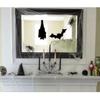 33 Black Bat Card Stock Cut Outs Halloween Hanging Decorations view 2