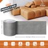 Azbour Leather Repair Tape Patch, 2.4''x15' Super Adhesive, Self-Adhesive Leather Patch for Restoration and Refurbishment of Sofas, Car Seats, Furniture, Vinyl Furniture, Chairs.Gray view 2