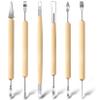 Jetmore 6 Pack Clay Tools Kit, Pottery Tools & Sculpting Tools, Polymer Modeling Clay Cutters Sculpture Set for Carving, Ceramics, Molding, DIY view 1