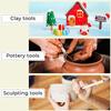 Jetmore 6 Pack Clay Tools Kit, Pottery Tools & Sculpting Tools, Polymer Modeling Clay Cutters Sculpture Set for Carving, Ceramics, Molding, DIY view 4