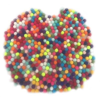 10000 Pieces 15 Colors 1cm Assorted Pompoms Valentine Day Arts and Crafts Fuzzy Pom Poms Balls for DIY Creative Crafts (10000)