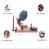 Wooden Yarn Ball Winder for Heavy Duty Large Knitting Wood Winder and Swift | Hand Operated Premium Crafted Knitting & Crochet Ball Winder - Knitter's Gifts Center Pull Ball Winder view 3