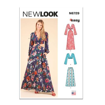 New Look Sewing Pattern 6729 Women 6-8-10-12-14-16-18