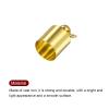 HARFINGTON 5pcs Cord End Cap 6.5mm ID Lobster Claw Clasp End Caps for DIY Bracelets Necklaces, Gold Tone view 4