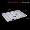 BangQiao 2 Pack Fixed 48 Grids Clear Plastic Divider Storage Box, Transparent Organizer Container Case for Bead, Button, Jewelry, Diamond, Craft, Small Parts, Sewing KitDIY Accessories view 2