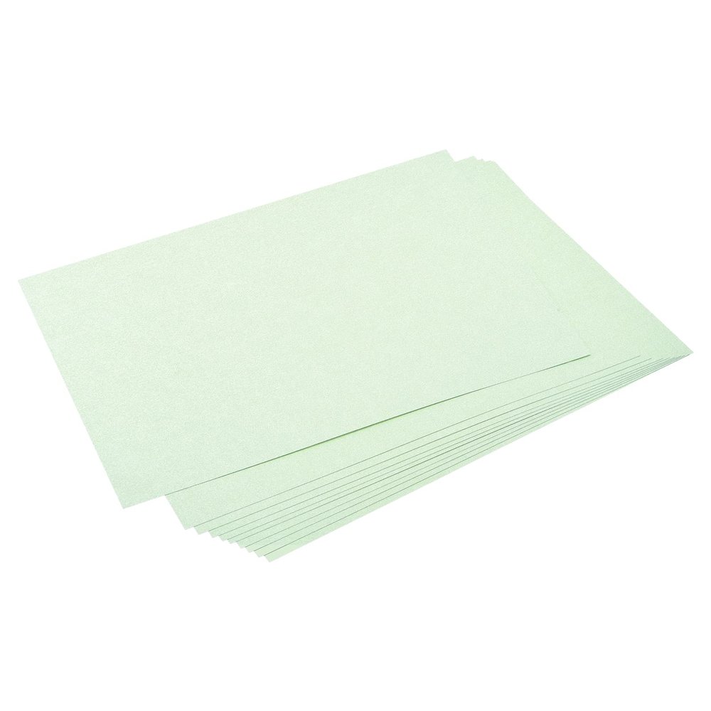 MECCANIXITY Shimmer Cardstock Paper 50 Sheets, Pearlescent Card Stock 8x11.5 Inch 92 Lb/250gsm, Craft, Scrapbook, Cover, Gift Wrapping, Wedding Invitation, Birthday Card, Light Green