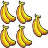 Ranger Return Set 5 of Small Cute Banana Fruit Sweet Mini Tiny Sew Iron on Embroidered Patches (Banana-YL-MINI5) view 1