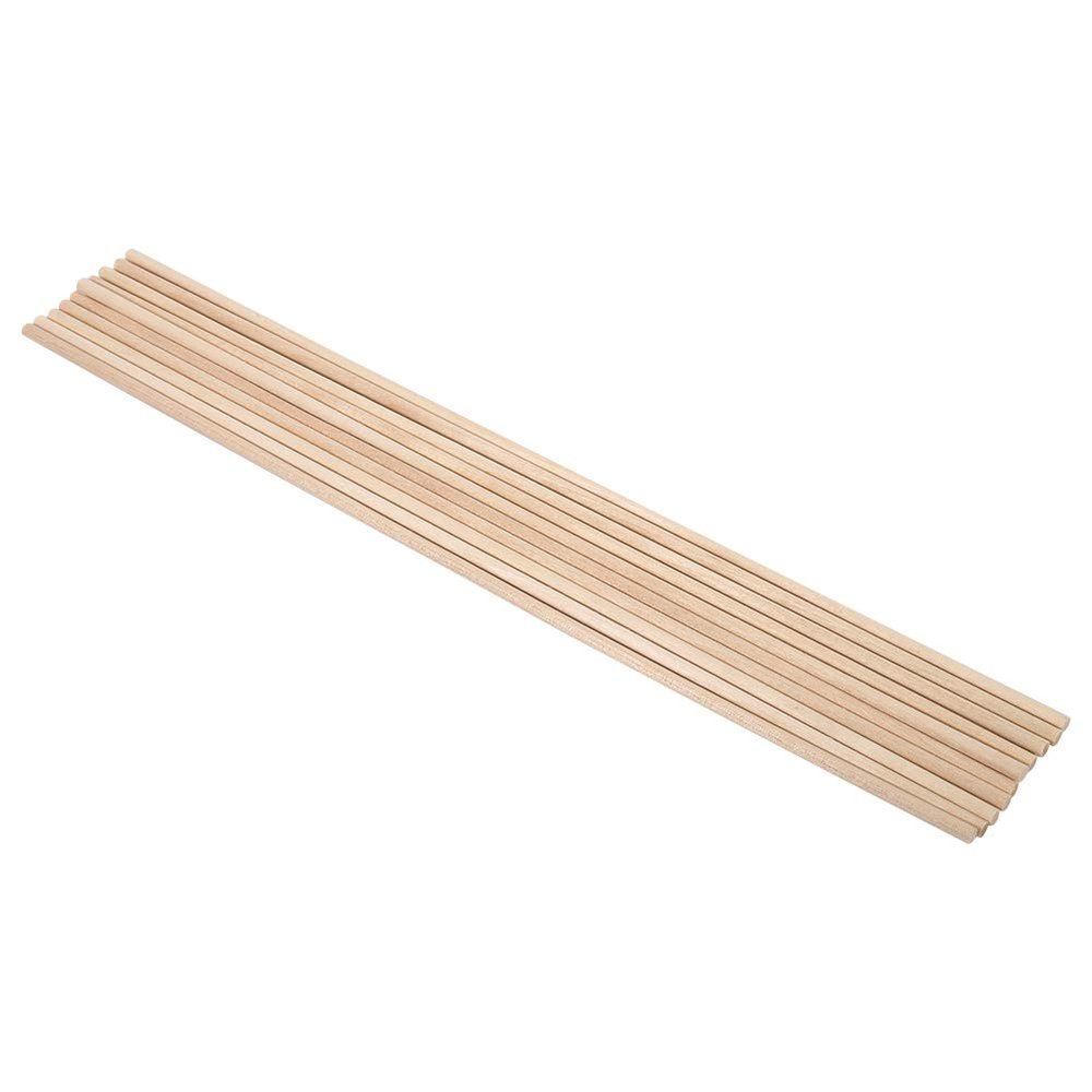 10 PCS Dowel Rods Wood Sticks Wooden Dowel Rods, Personally Constructed Wooden Arts Craft Sticks, Unfinished bamboos Sticks for Crafts and DIYers (4MM*30CM)