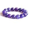 1 Strands Natural Purple Blue Tanzanite Stretch Finish Men's Bracelet Round Big Beads 13mm 05083 view 3