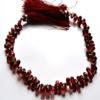 1 Strand Natural 8.5 inch Natural Gemstone Faceted Beads Drop Shape Briolettes Very Rare Red Garnet 6 to 7 MM view 3
