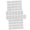 VICASKY 45pcs Washable Drawing Stencils Multi-Function Decorative Templates for Graffiti Wall Art Home Decor and Craft Projects Plastic Easy to Use view 1