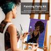 VOCHIC Painting Kit Pre Drawn Canvas for Painting for Adults Party Kits Paint and Sip Party Supplies 8x10 Canvas 8 Acrylic Colors,3 Brush,1 Pallet Chic Girl Art Set view 3