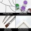 VOCHIC Painting Kit Pre Drawn Canvas for Painting for Adults Party Kits Paint and Sip Party Supplies 8x10 Canvas 8 Acrylic Colors,3 Brush,1 Pallet Chic Girl Art Set view 4